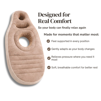 BumpHeaven™ – CloudComfort Pregnancy Pillow